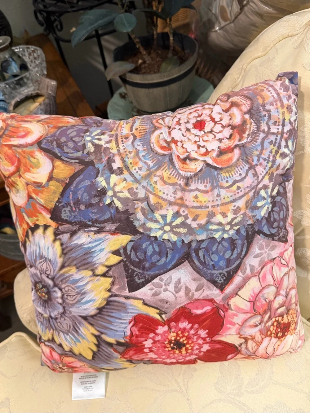 BOHO BOUQUET INDOOR DECORATIVE PILLOW BY LAURAL HOME